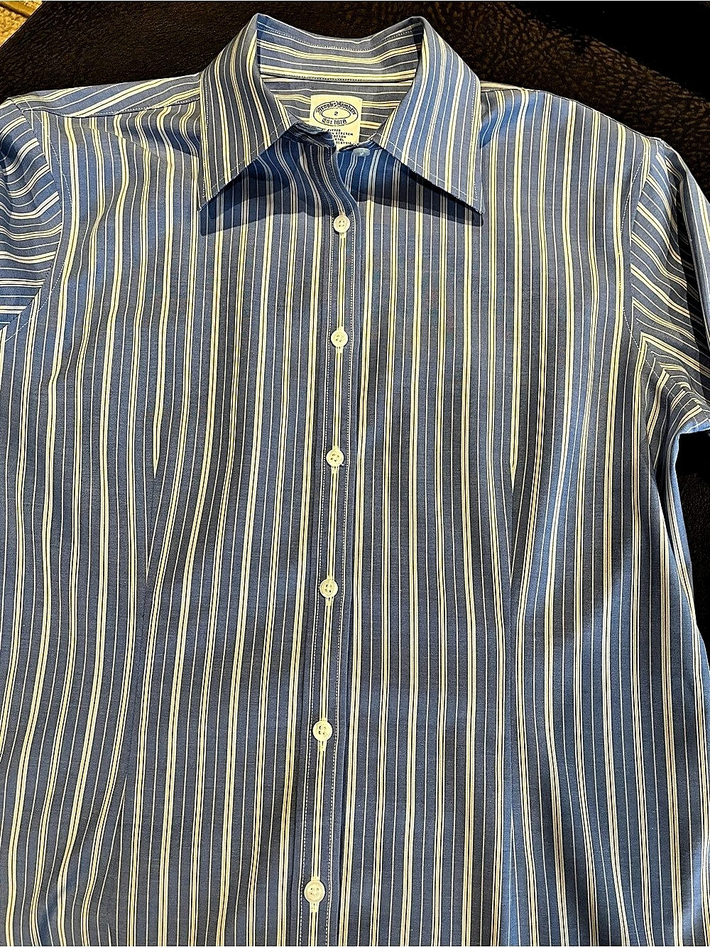 Brooks Brothers Fitted Stretch Button-Down Shirt - Size 2 - Excellent Condition